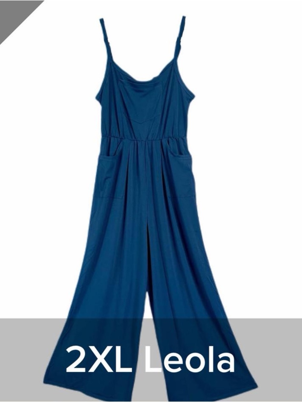 LuLaRoe Vanessa Jumpsuit in Deep Teal Blue